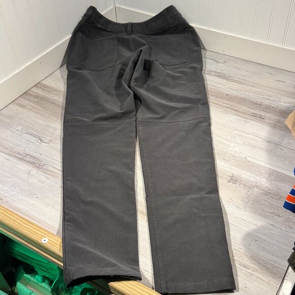 Lululemon‎ ABC Men Pants Size 32x33 Dark Gray Mid Rise Regular Fit Gusset - Picture 3 of 11